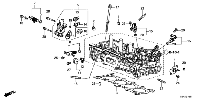 2016 Honda Civic  Bolt, Stud (8X25) Diagram for 90026RNAA00