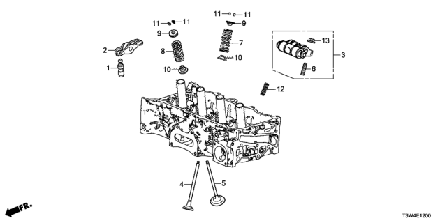2014 Honda Accord Hybrid Spring, In. Valve (Orange) Diagram for 147615K0A01