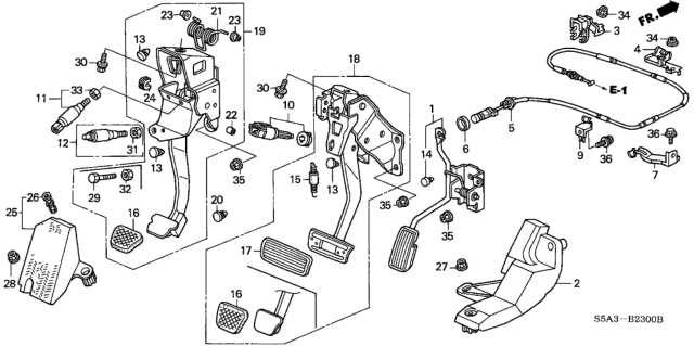2003 Honda Civic  Nut, Cap (6MM) (Black) Diagram for 90207PG6010