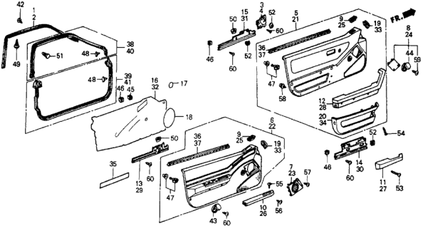 1986 Honda CRX  Screw, Tapping (4X10) Diagram for 9390334220
