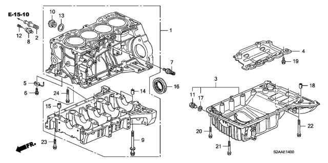 2009 Honda S2000 Oil Seal (80X98X10) (Nok) Diagram for 91214PCX003