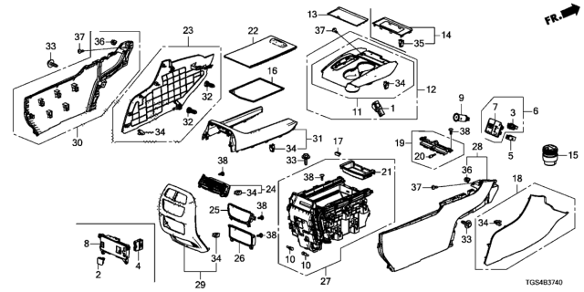2019 Honda Passport  MAT, POCKET *NH900L* (DEEP BLACK) Diagram for 77297TG7A11ZA