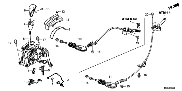 2014 Honda Civic Bolt-Washer (8X30) Diagram for 934140803008