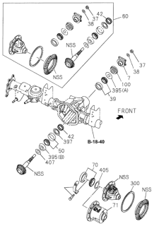 1999 Honda Passport  Washer, Plain Diagram for 8971799330