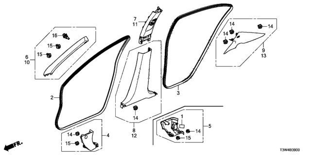 2014 Honda Accord Hybrid Label, Fuse Diagram for 38205T3VA00
