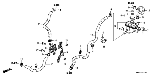 2020 Honda Insight Bolt-Washer (6X28) Diagram for 934050602805