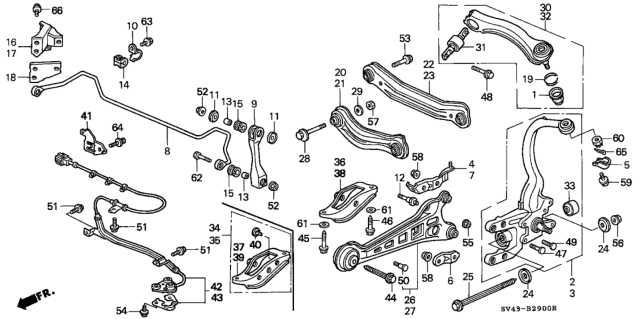 1995 Honda Accord  Bolt, Flange (10X16) Diagram for 957011001608