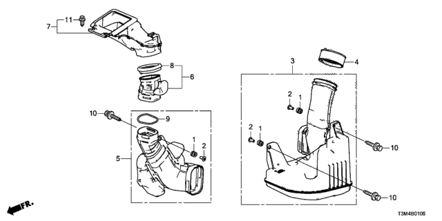 2017 Honda Accord Separator Assy, Sp Diagram for 172455G0A00