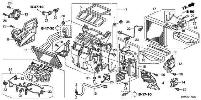 2011 Honda CR-V  Clamp, Tube Diagram for 46407SAA003