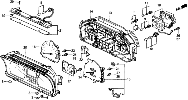 1989 Honda Civic Screw-Washer (3X10) (NS) Diagram for 90134SH3003