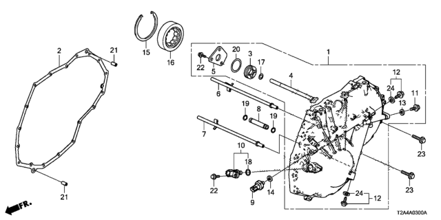 2014 Honda Accord  Pipe (12X89) Diagram for 22739RJ2000