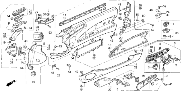 1993 Honda Prelude Screw, Tapping (4X10) (Po) Diagram for 90132SS0000