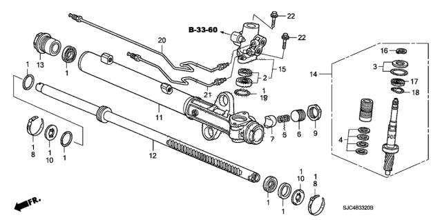 2007 Honda Ridgeline Housing, Valve Diagram for 53645SJCA02