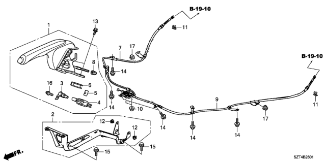 2012 Honda CR-Z  Bracket, Base Diagram for 47130SZT020