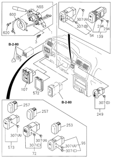 1999 Honda Passport  Screw Safety Vent Diagram for 0362205140