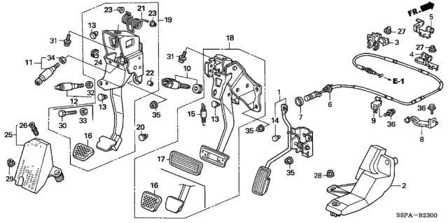 2005 Honda Civic Bolt, Hex. (10X30) Diagram for 92201100300H