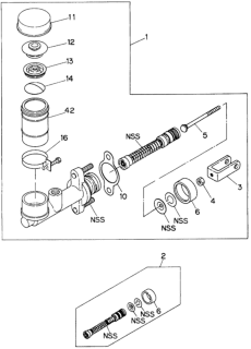 1994 Honda Passport Gasket, Oil Tank Diagram for 8944122050