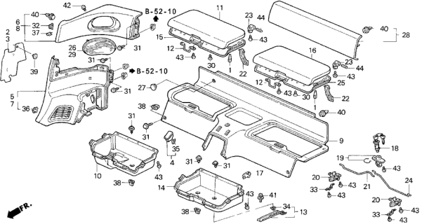 1997 Honda Del Sol Screw, Tapping (4X10) (Po) Diagram for 9391324110