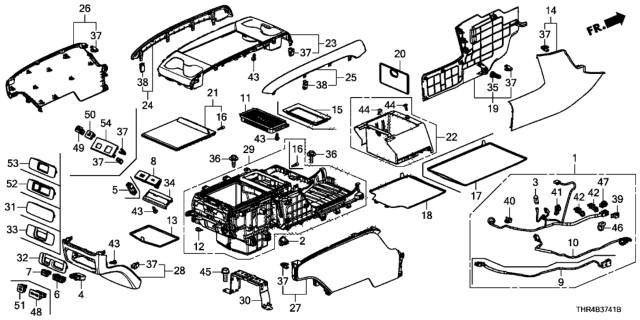 2019 Honda Odyssey Clip, Connector (Rib) Diagram for 91533TR0003