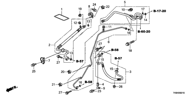 2014 Honda Odyssey  Hose, Discharge Diagram for 80315TK8A01