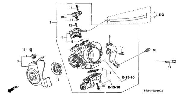 2002 Honda CR-V O-Ring Diagram for 36221PNC005