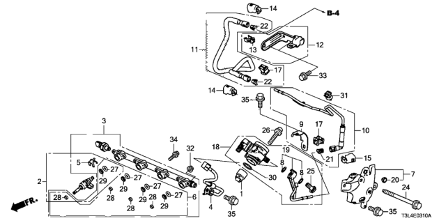 2015 Honda Accord  Pump Assembly, Fuel High Pressure Diagram for 167905LAA01