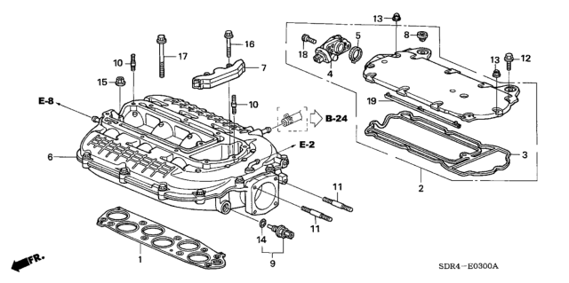 2006 Honda Accord Hybrid  Seal, Bore Plate Diagram for 17112RKB003