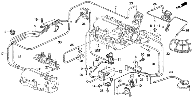 1995 Honda Prelude  Screw-Washer (5X12) Diagram for 938920501207