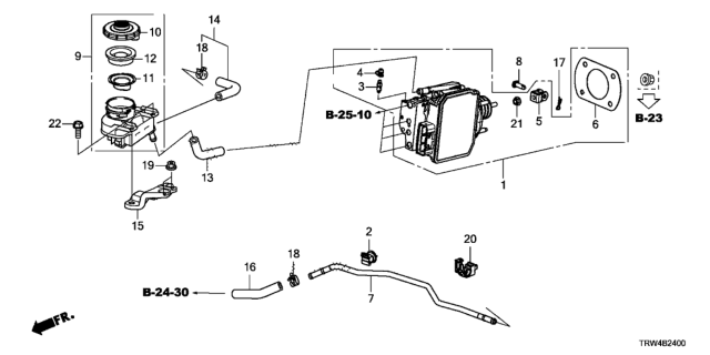 2021 Honda Clarity Plug-In Hybrid SET, BOS ASSY Diagram for 01469TRWA13