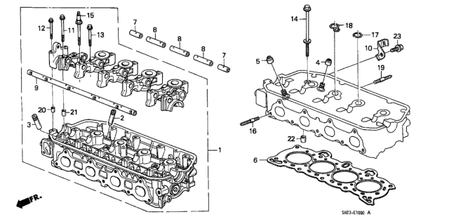 1989 Honda CRX Seal B, Valve Stem (Arai) Diagram for 12211PJ7003