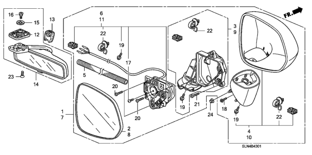 2007 Honda Fit Screw, Tapping (4X14) (Truss) Diagram for 90109S6M003