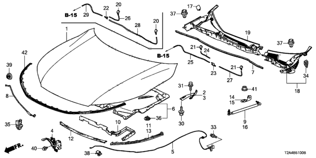 2013 Honda Accord  Tube (720MM) Diagram for 76839SLA003