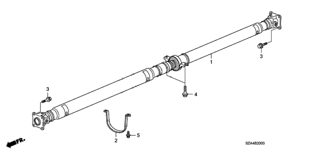 2014 Honda Pilot  Bolt, Wash 10X30 Diagram for 90382SZA003