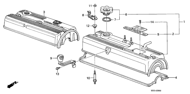 1986 Honda Accord  Screw, Oval (3X8) Diagram for 93700030080B