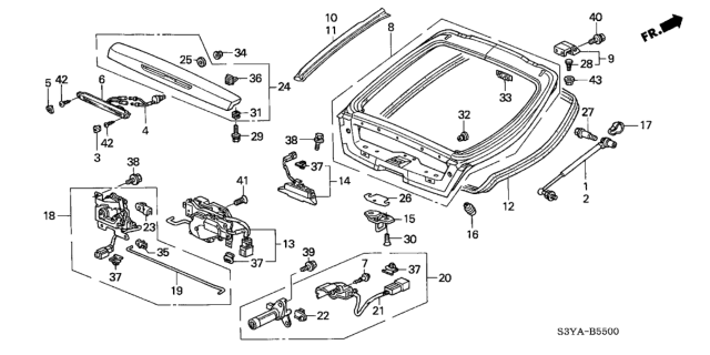 2004 Honda Insight  Bolt-Washer (6X16) (To Rx) Diagram for 90115S3Y000