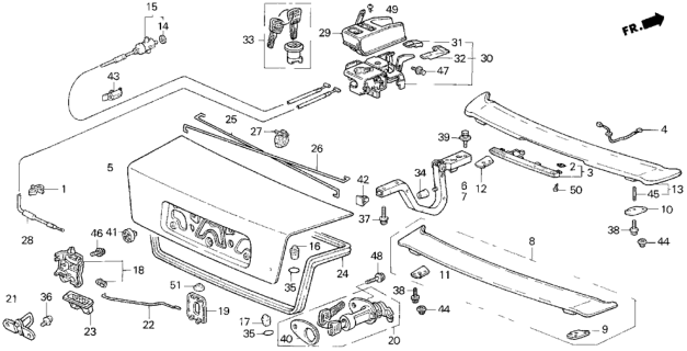 1994 Honda Prelude Bolt-Washer (6X15) Diagram for 90127SE0000