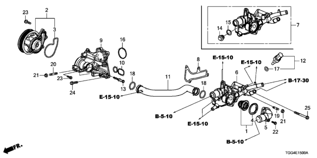 2019 Honda Civic  Bolt Spl, 6X34 Diagram for 9001359B010