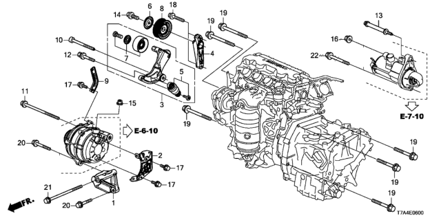 2021 Honda HR-V Pulley Set Diagram for 3118951BH02