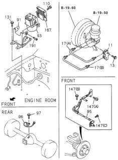 2001 Honda Passport Module Diagram for 8973577000