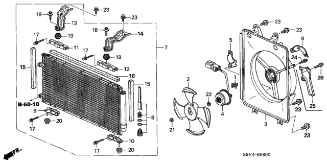 2004 Honda Pilot Nut, Toothed (5MM) Diagram for 90041PAAA01