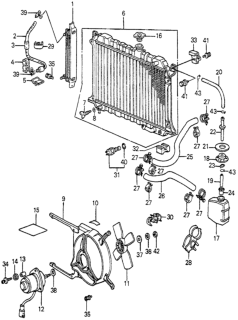 1983 Honda Accord  Washer, Special Diagram for 90501671003