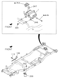 1998 Honda Passport  Nut (12) Diagram for 8944009270