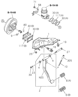 1999 Honda Passport  Cover, Spring Diagram for 8971707790