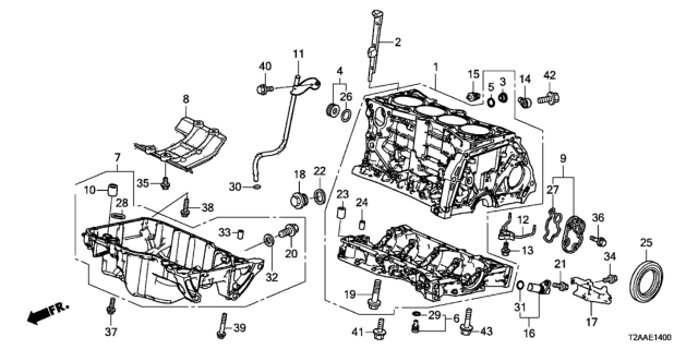 2017 Honda Accord  Cover, Crank Senso Diagram for 375035A2A00