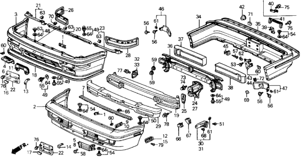 1990 Honda Prelude  Bolt-Washer (6X12) Diagram for 934030601200