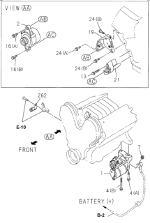 1999 Honda Passport Generator Assembly (90A) Diagram for 8972043320