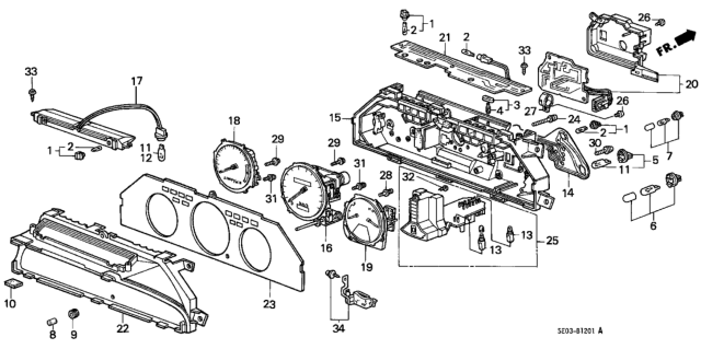 1989 Honda Accord Screw-Washer (3X16) (NS) Diagram for 90131SF4003