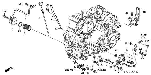 2007 Honda Pilot  Washer, Lock (16MM) Diagram for 28922P5H003