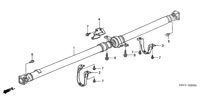 2006 Honda Pilot Bolt, Flange (10X25) Diagram for 90113S3VA00