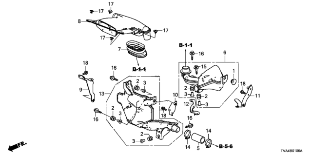 2021 Honda Accord Stay, Resonator A (A) Diagram for 172566B2A00